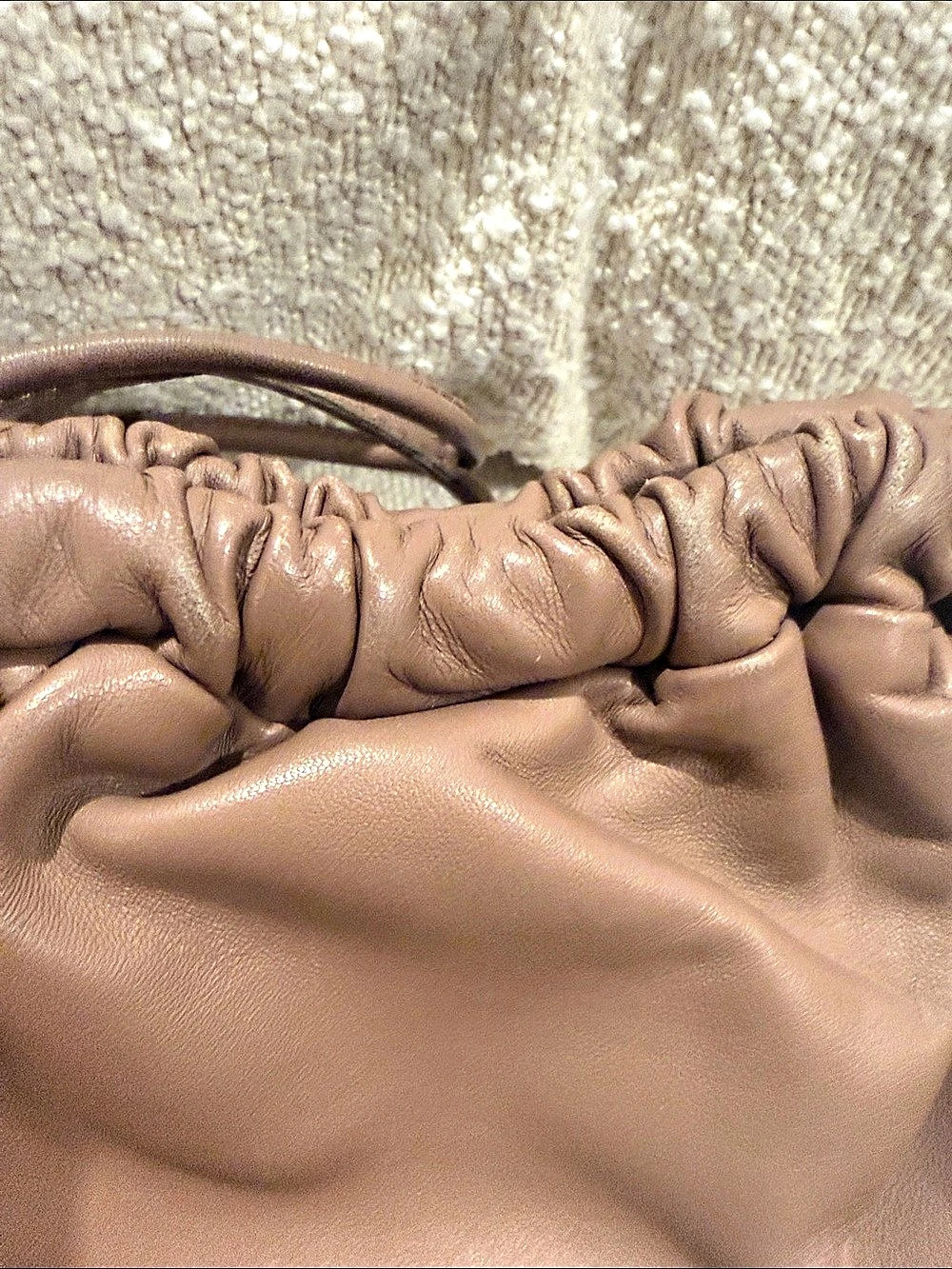 Mansur Gavriel Mini Cloud Pouch in Biscotto - Picture 4 of 8